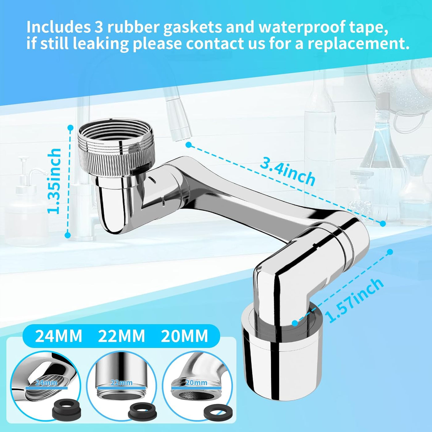 FlexGrips™ 1080° Rotatable Splash Faucet