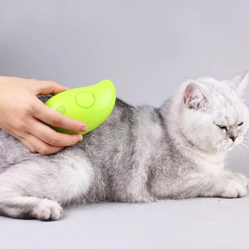 3-in-1 Electric Steam Pet Brush