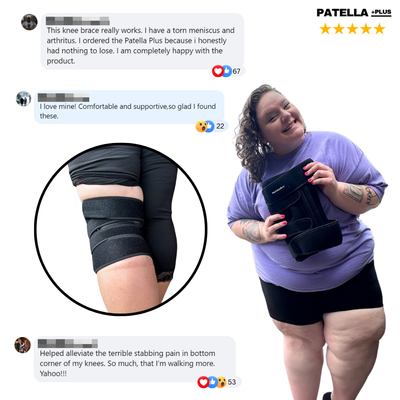 FlexGrips - Adjustable Plus-size Knee Brace