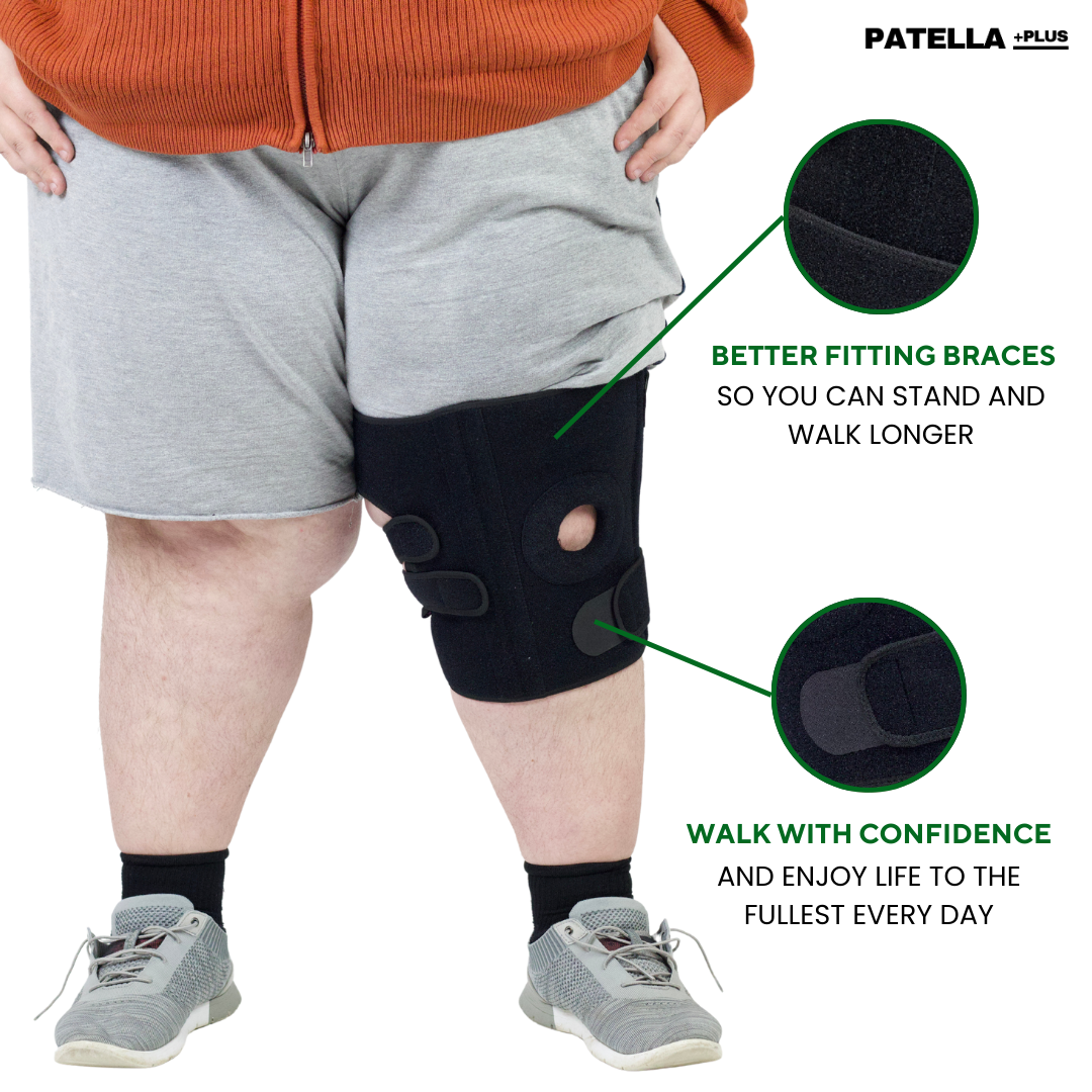 FlexGrips - Adjustable Plus-size Knee Brace